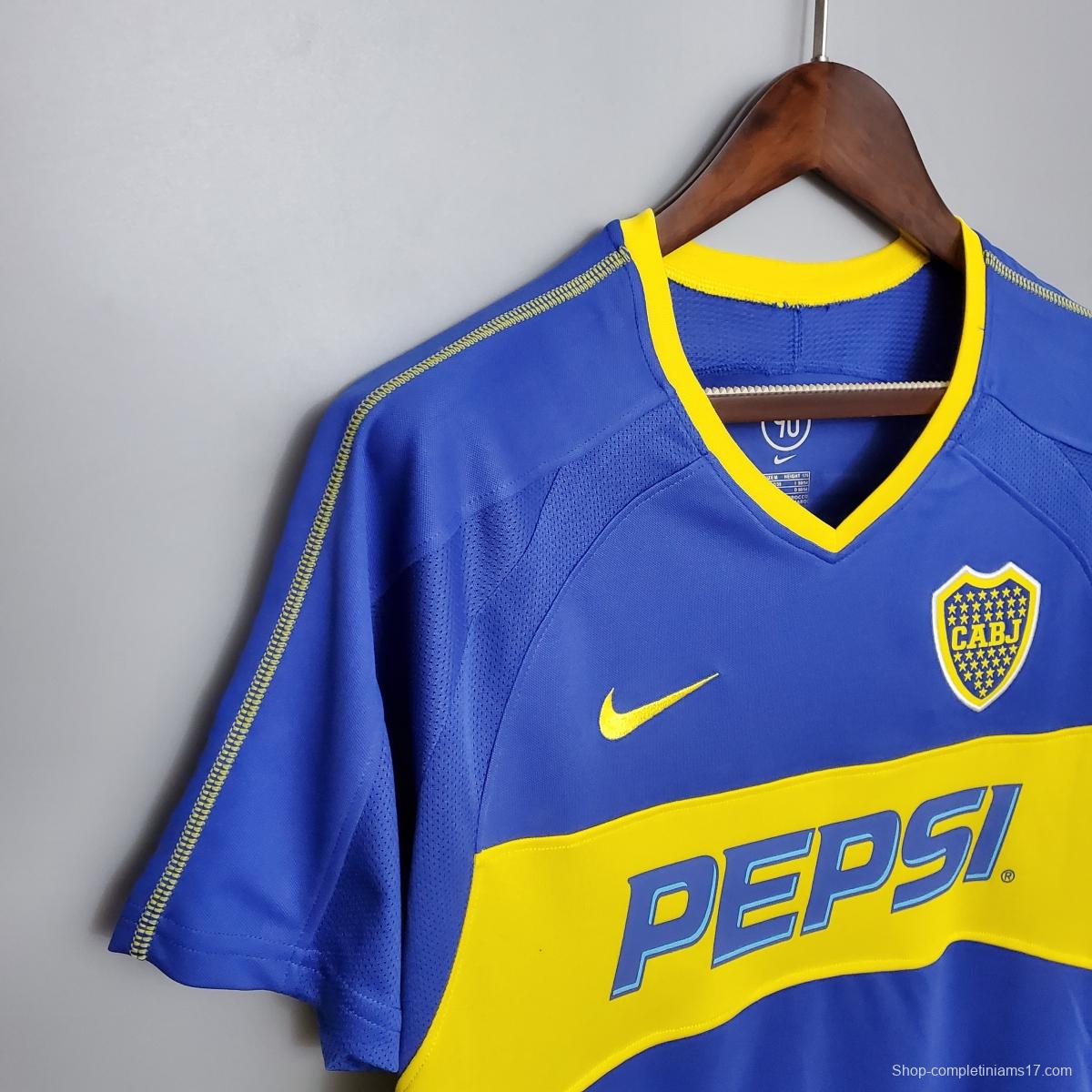 Retro Boca Juniors 03/04 home Soccer Jersey