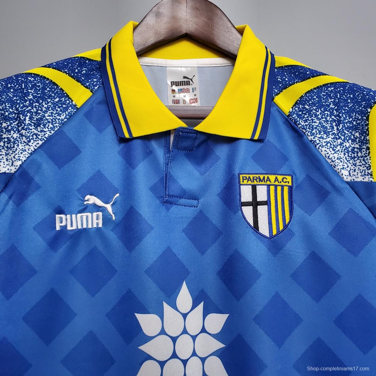 Retro Parma 95/97 Blue Soccer Jersey