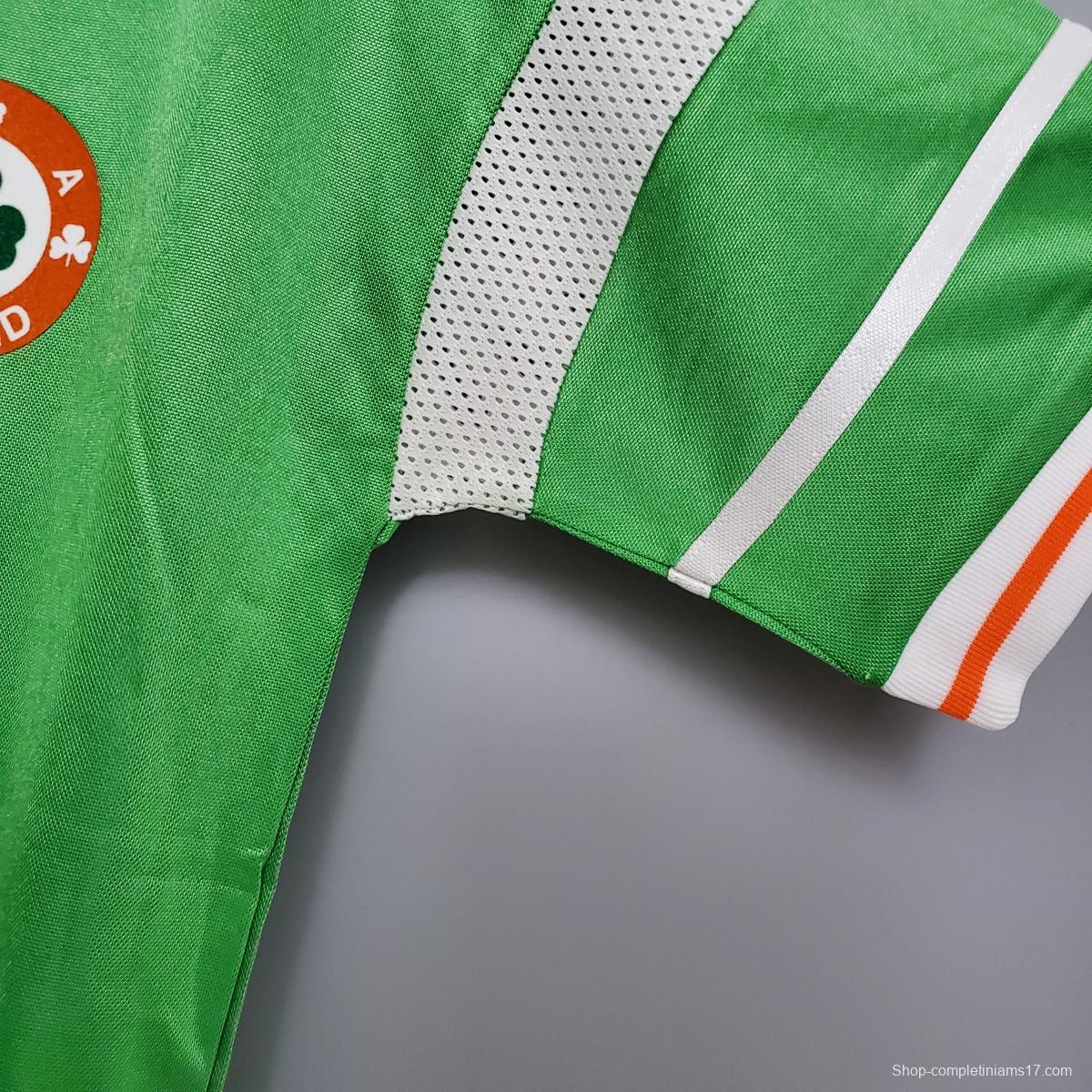 Retro 1988 Ireland home Soccer Jersey