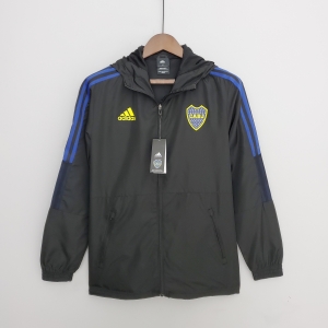 2022 Boca Juniors Windbreaker Black Soccer Jersey