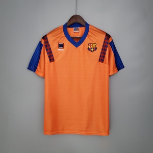 Retro 89/92 Barcelona Away Orange Jersey