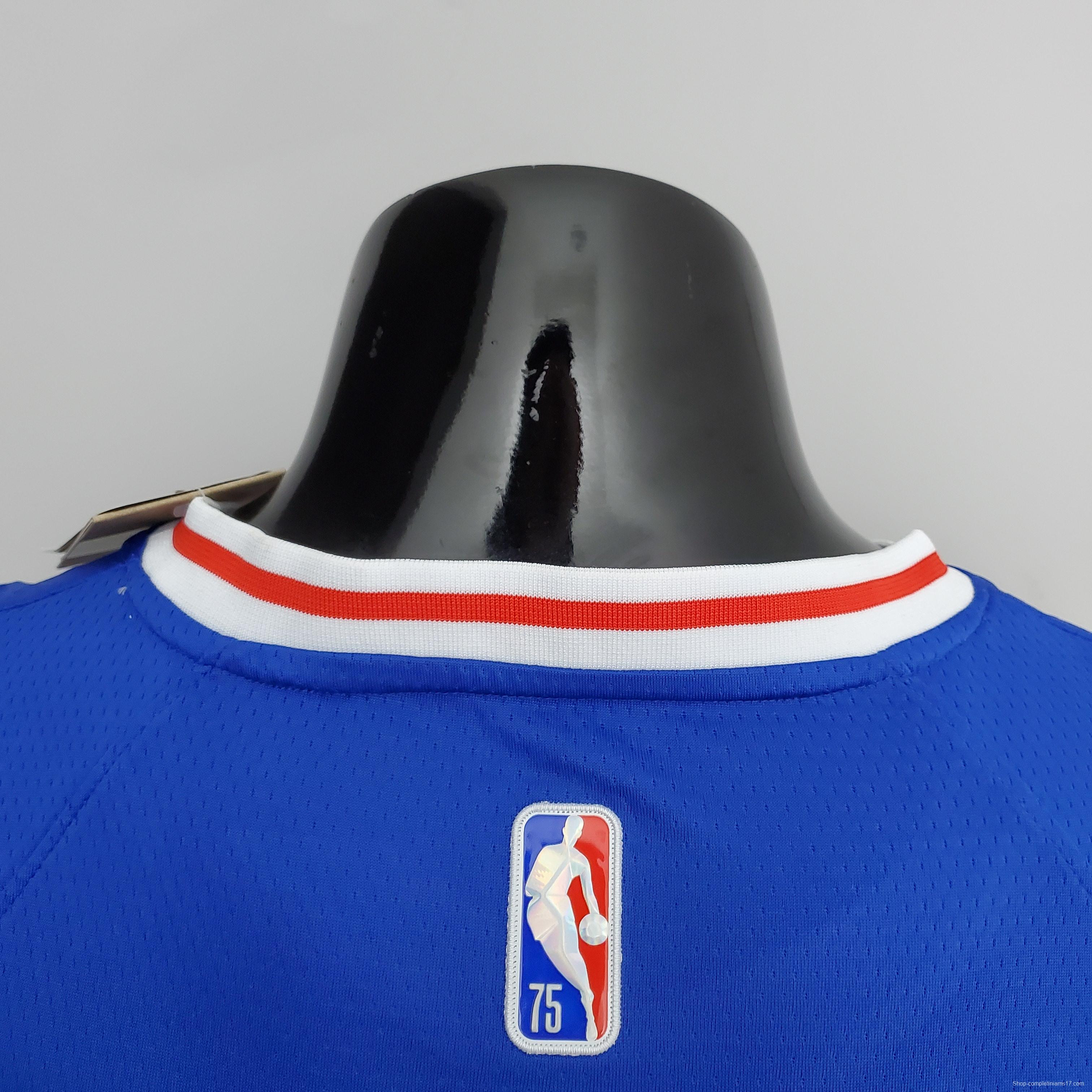 75th Anniversary Philadelphia 76ers HARDEN#1 Blue NBA Jersey