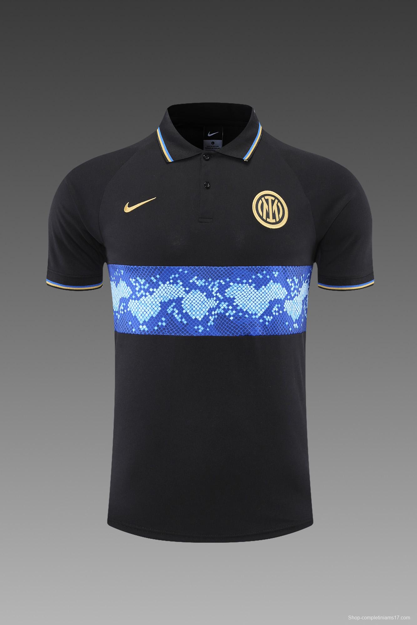 Inter Milan POLO kit black and blue pattern(not supported to be sold separately)