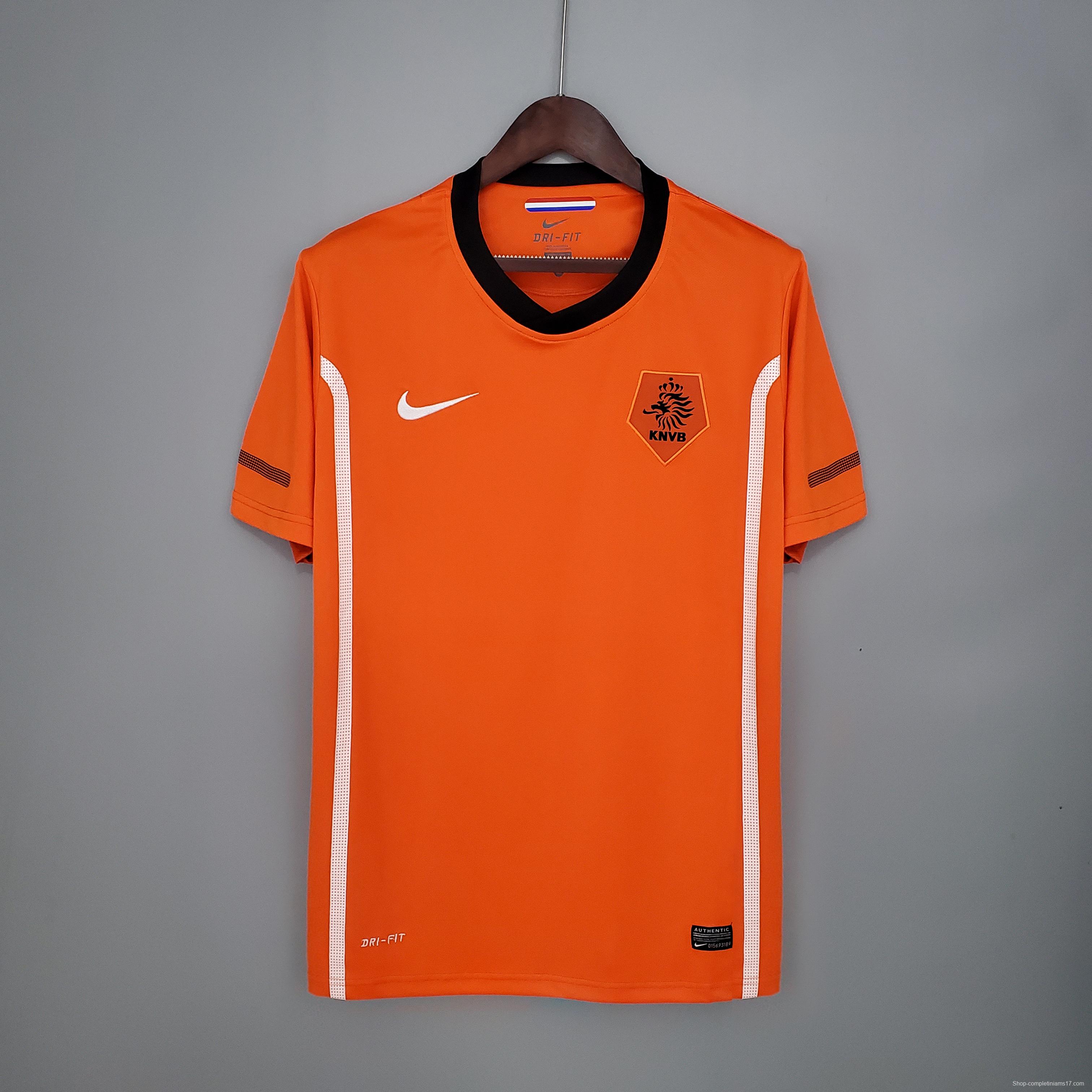 Retro Netherlands 2010 home Soccer Jersey