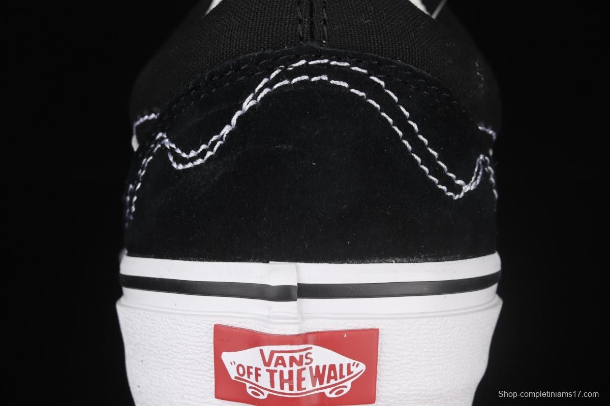 Vans Og Era Lx joint line design black classic low-top casual board shoes VN0A4P3XOSU