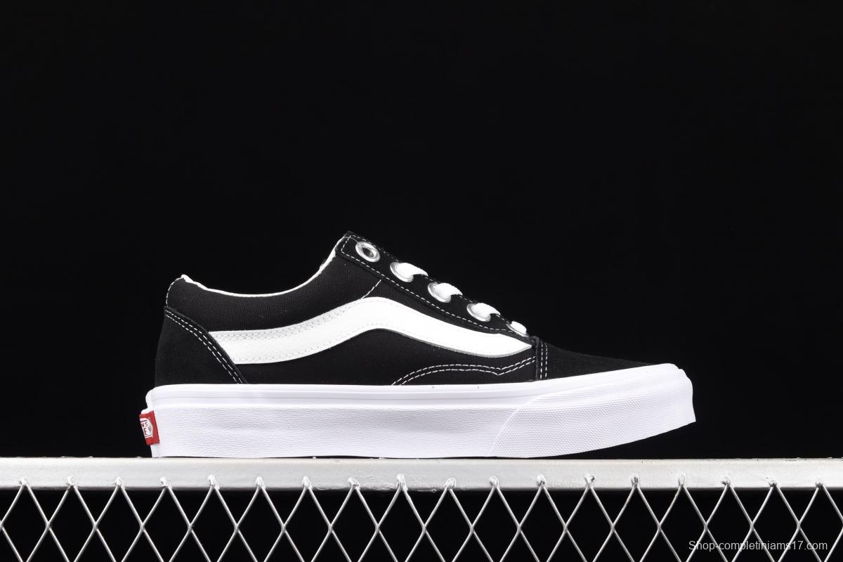 Vans Old Skool OS black and white side wide stripes LOGO low-top trendy sneakers VN0A3WLY6BT