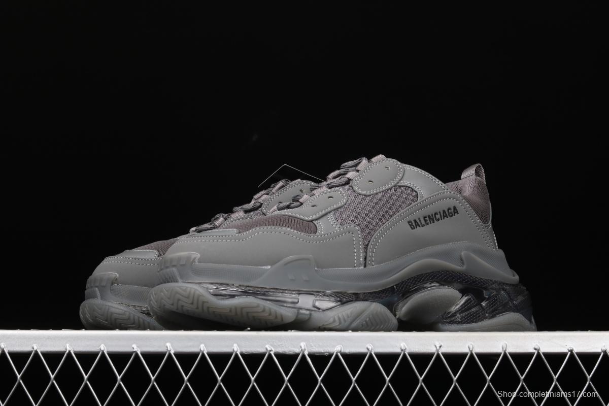 Balenciaga Triple S 3.0 three-generation retro casual running shoes full combination nitrogen crystal outsole A11801