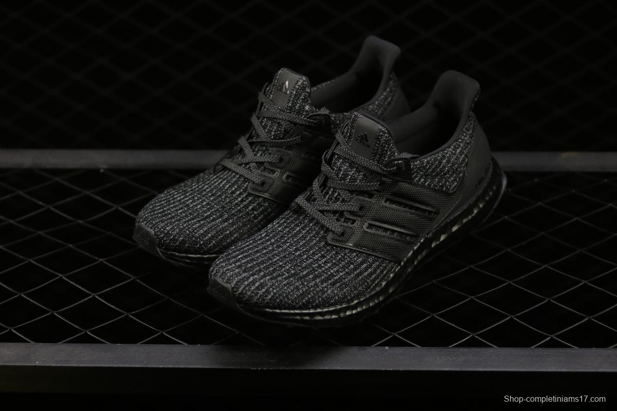 Adidas Ultra Boost 4.0BB6171 fourth generation knitted striped gray-black UB