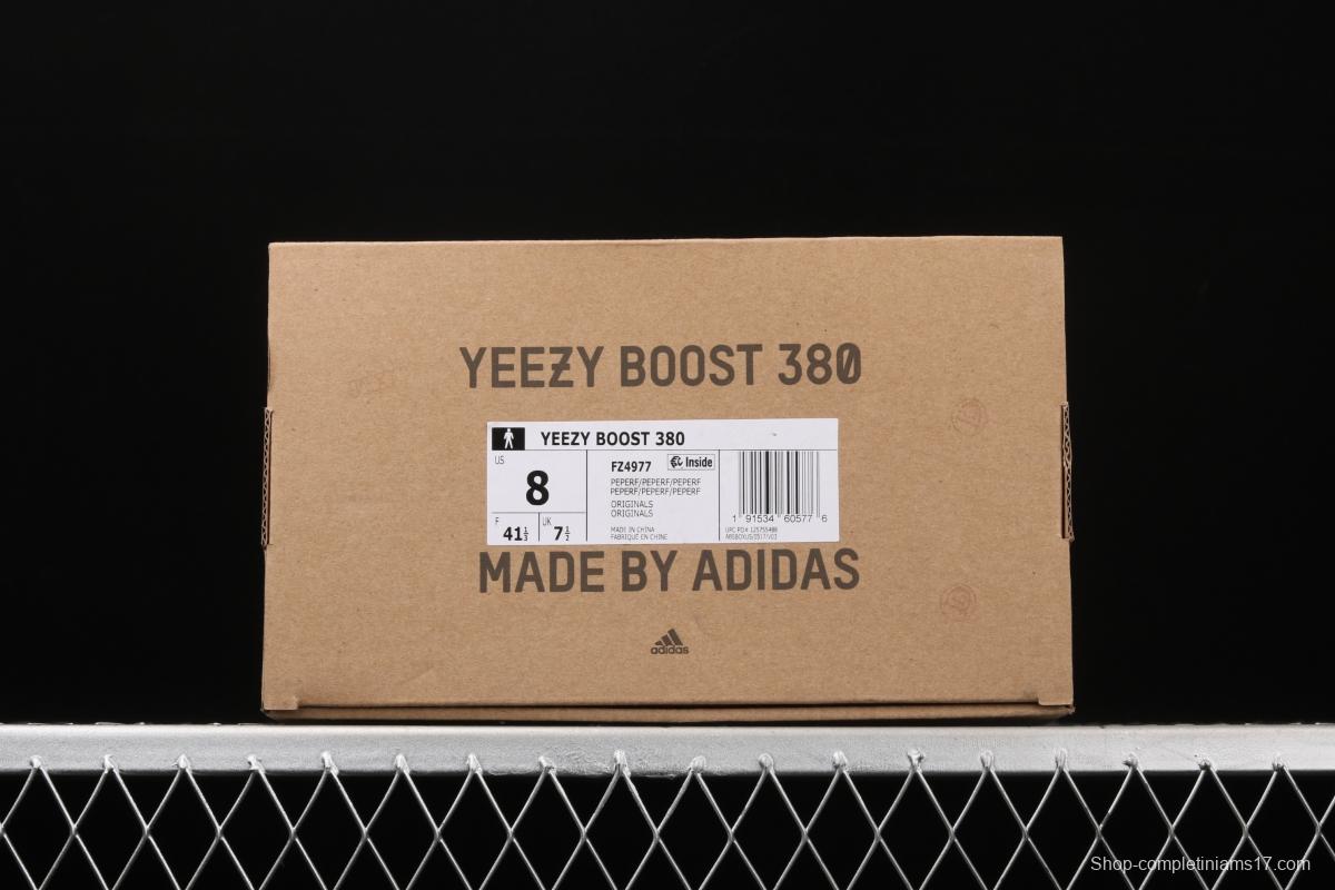 Adidas Yeezy Boost 380 Pepper FZ4977 Kanye jointly limited coconut 380 blue-gray sky star color running shoes