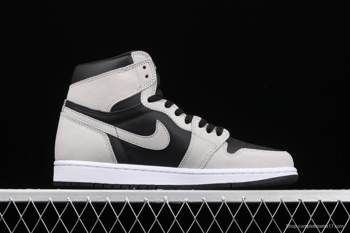 Air Jordan 1 High Gao Bang Gray Panda Shadow Gray 2.0 555088-035