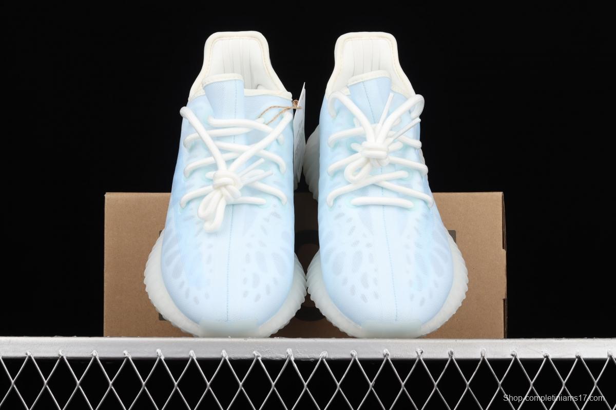 Adidas Yeezy Boost 350V2 Lce Blue GW2869 Darth Coconut 350 second generation ice silk series ice crystal blue BASF popcorn