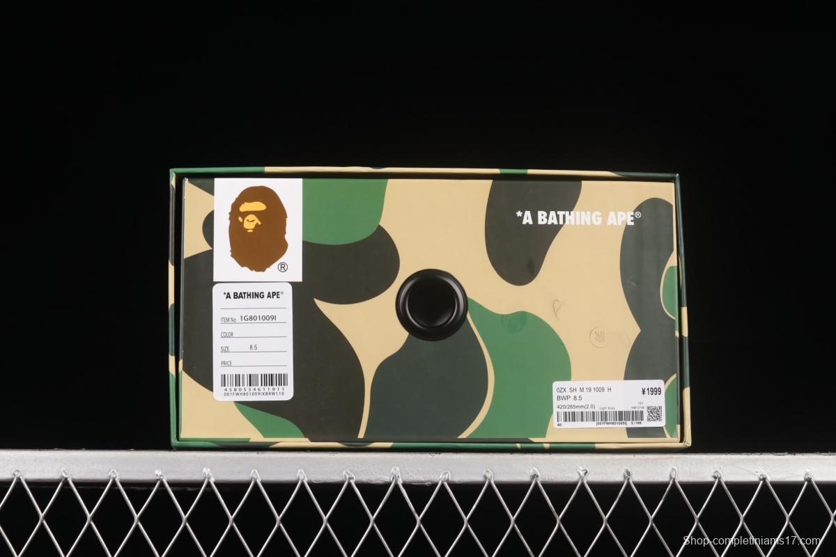 Human MAdidase Bape Sta Sk8 To Nigo trend godfather Nigo brand ape head classic skateboard shoes leisure sports board shoes 1G801009I black powder