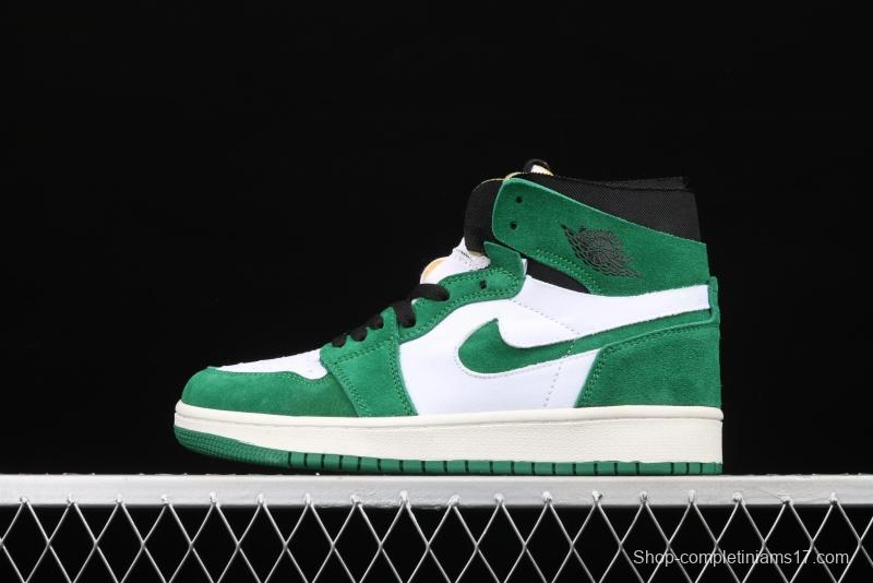 Air Jordan 1 Zoom CMFT StAdidasium Green white and green splicing CT0978-300