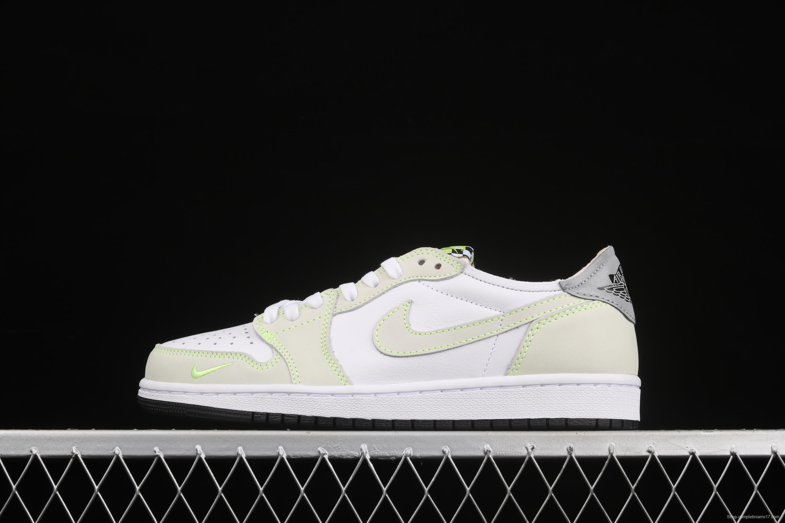 Air Jordan 1 Low OG apple green low top basketball shoes DM7837-103