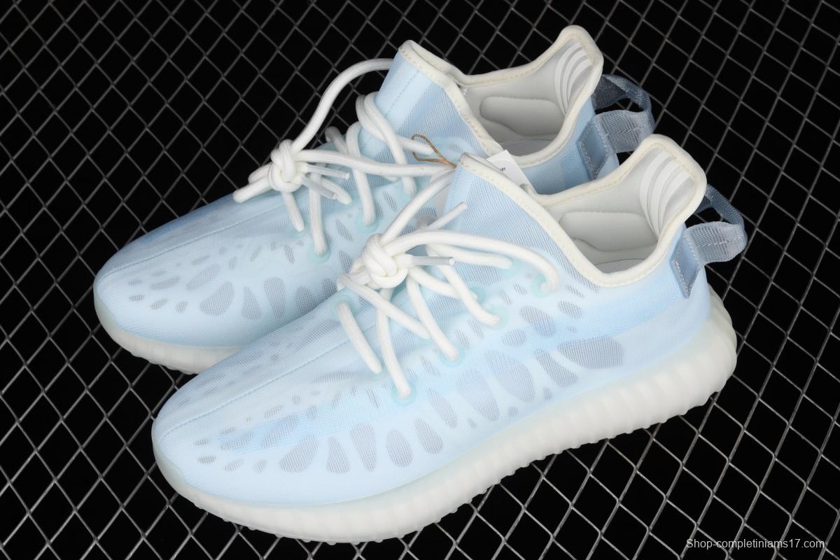 Adidas Yeezy Boost 350V2 Lce Blue GW2869 Darth Coconut 350 second generation ice silk series ice crystal blue BASF popcorn