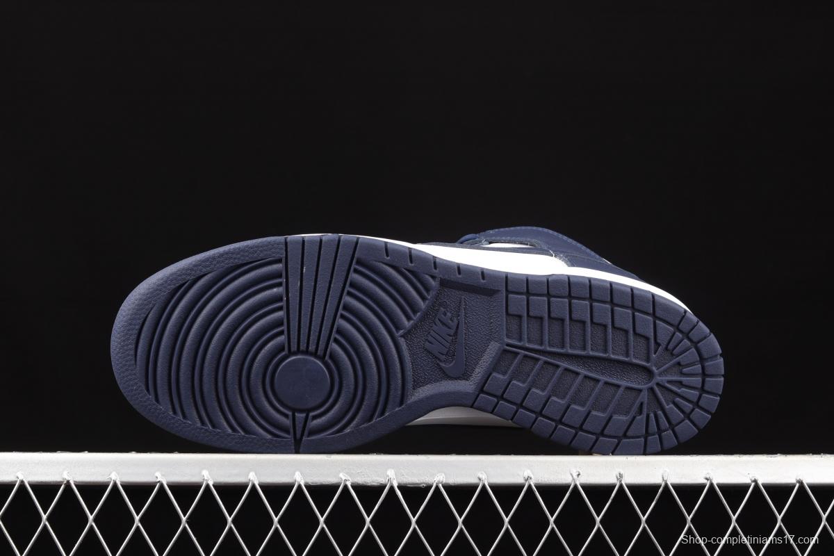 NIKE SB DUNK High dark blue and white SB rebound high upper shoes DD1399-104
