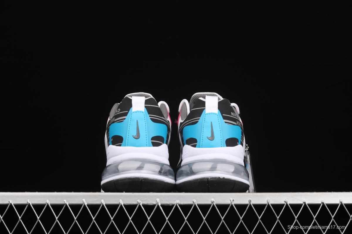 NIKE Air Max 270React new high-frequency mesh function half-palm air cushion running shoes DA4303-100