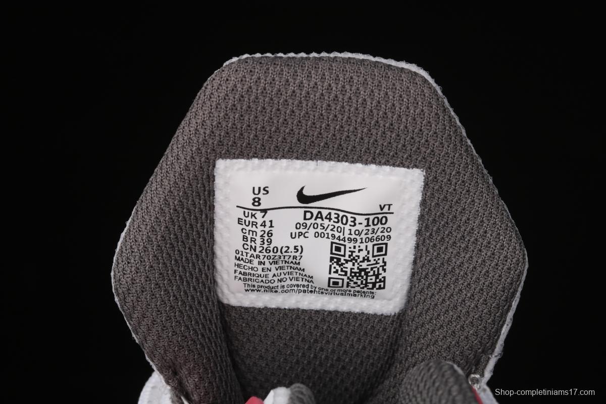 NIKE Air Max 270React new high-frequency mesh function half-palm air cushion running shoes DA4303-100