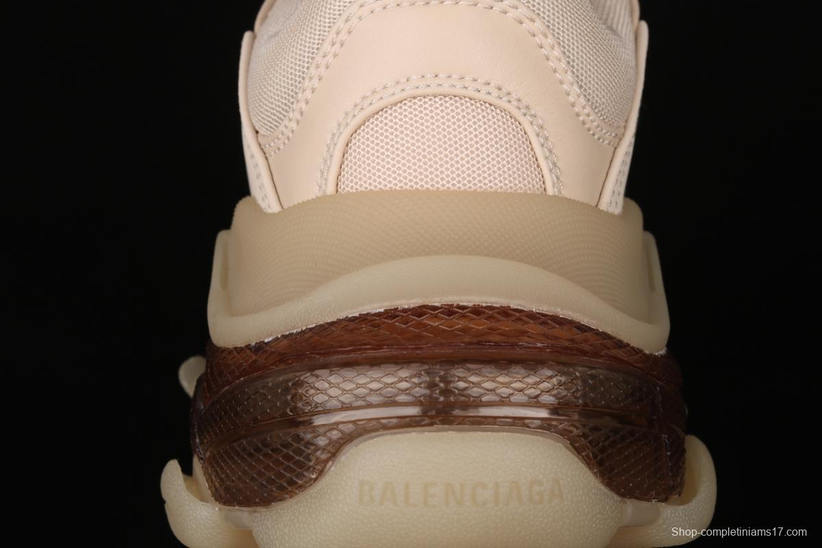 Balenciaga Triple S 3.0 full-combination nitrogen crystal outsole GA19710 for retro casual running shoes