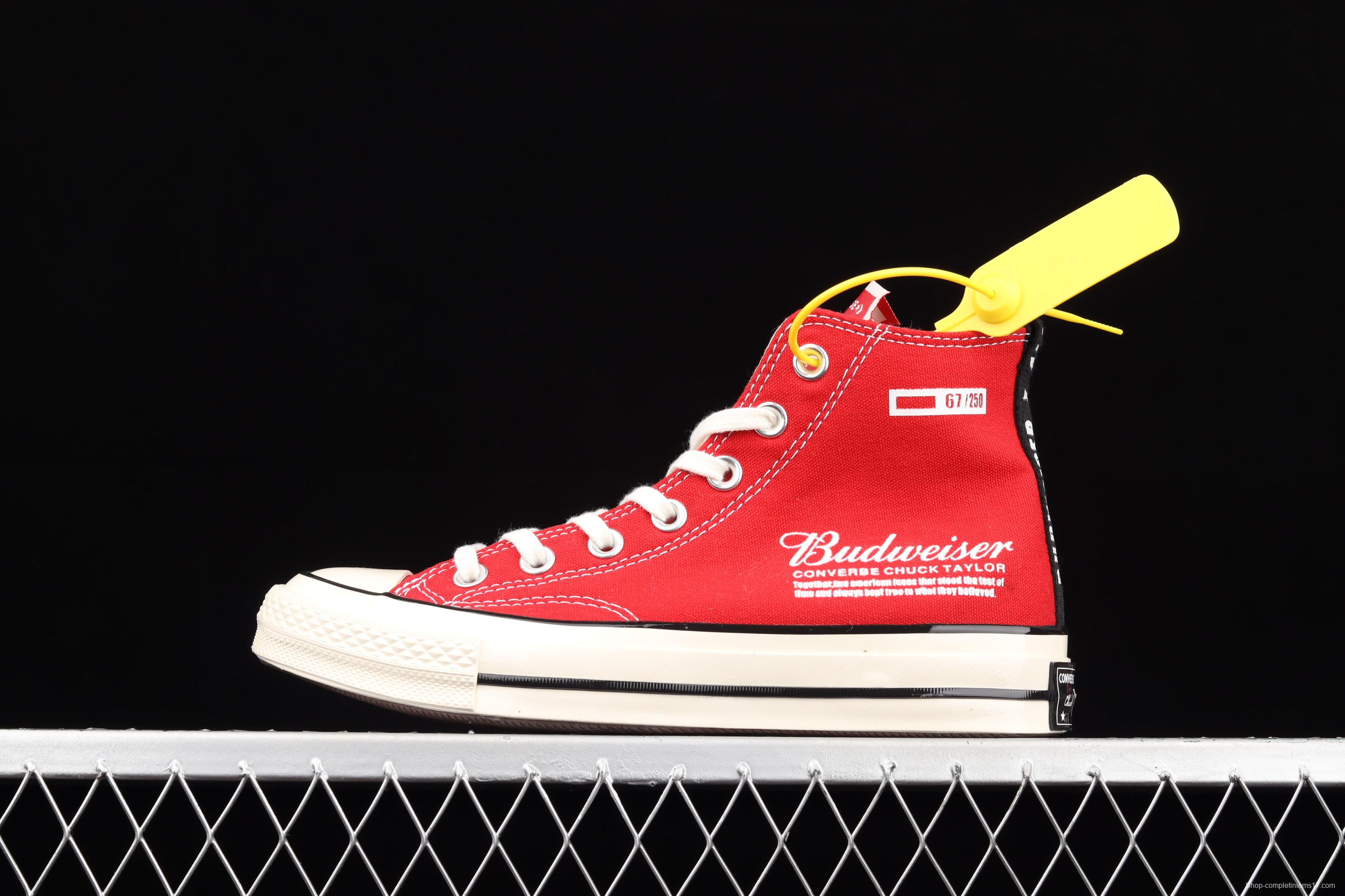 Budweiser x Converse Chuck 70 co-signed Budweiser limited edition couple canvas shoes M9697