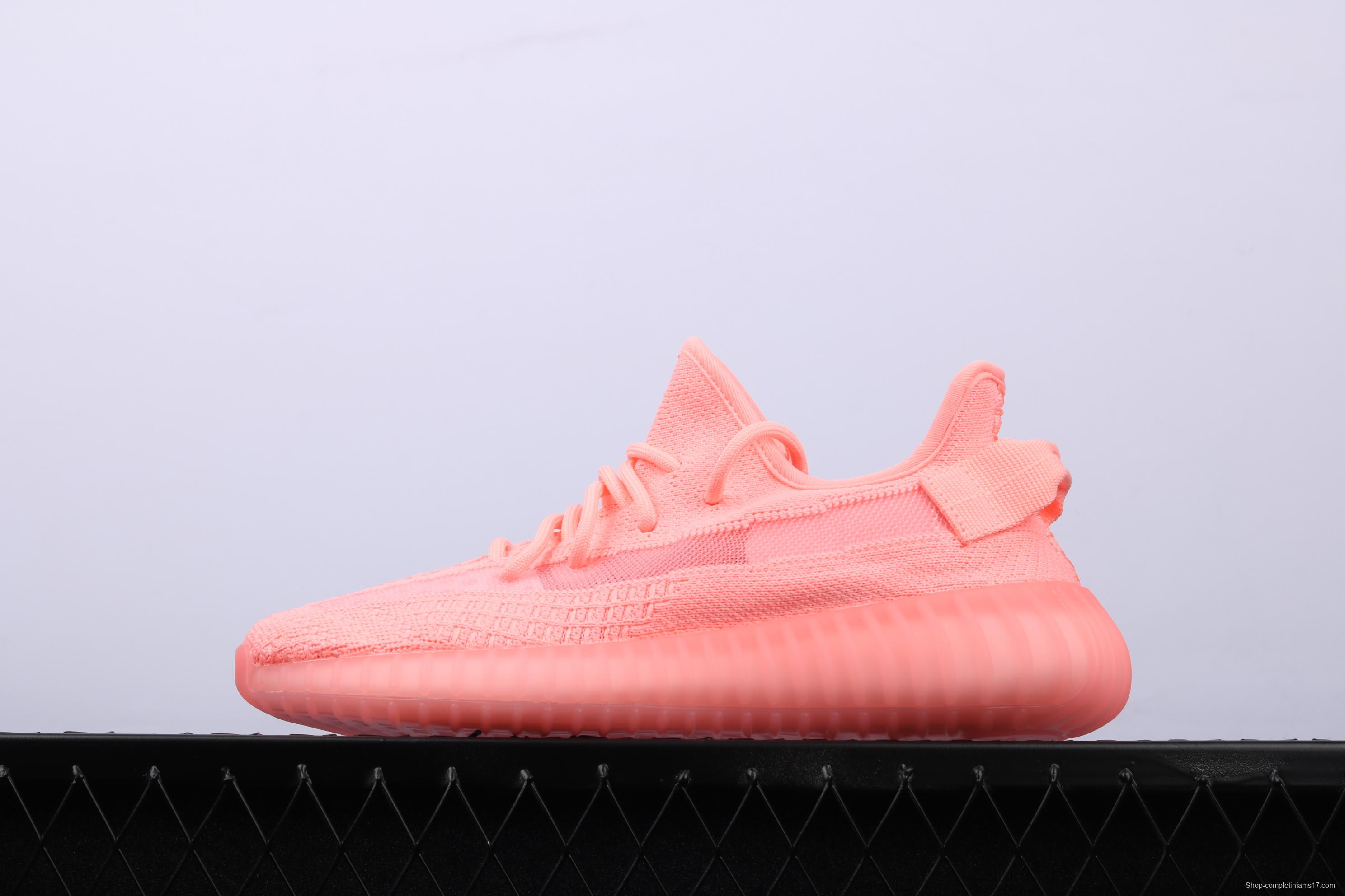 Adidas Yeezy 350 Boost V2 EG7498 Darth Coconut 350 second generation pink hollowed-out silk color matching