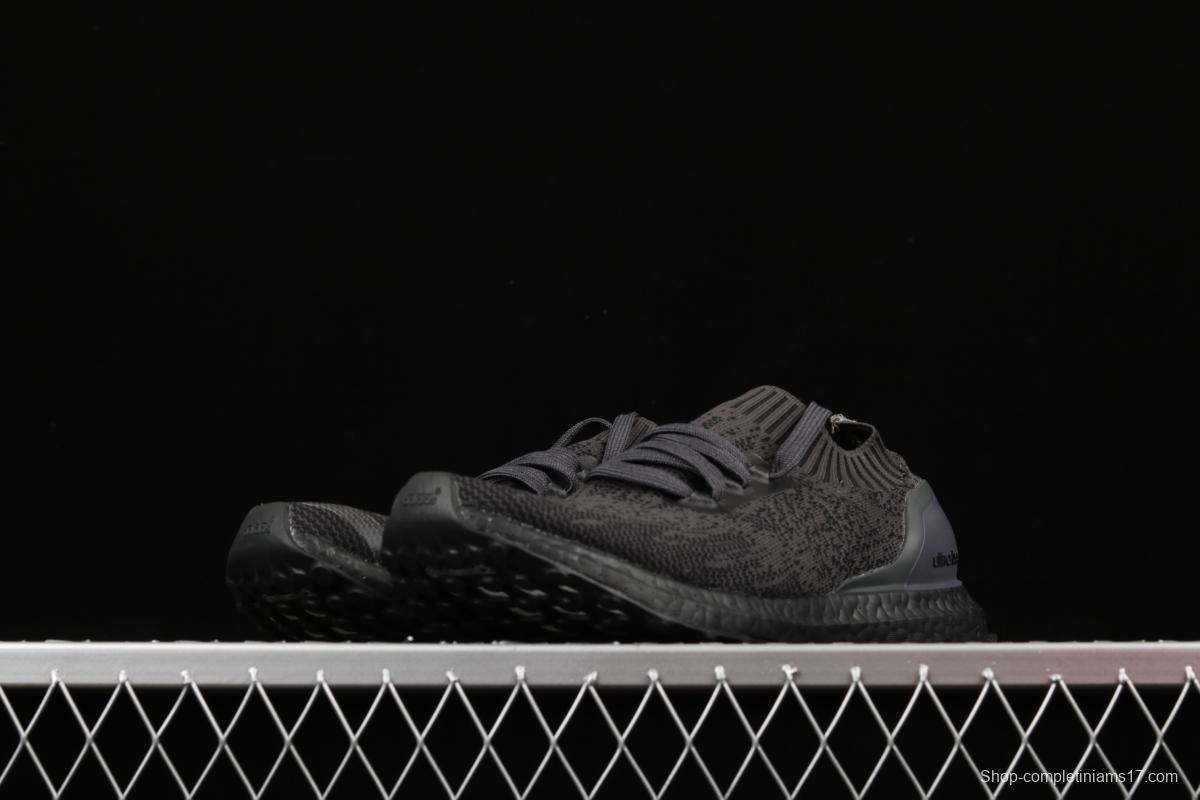 Adidas Ultra Boost Uncaged LTD Triple Black BA7996 socks and shoes