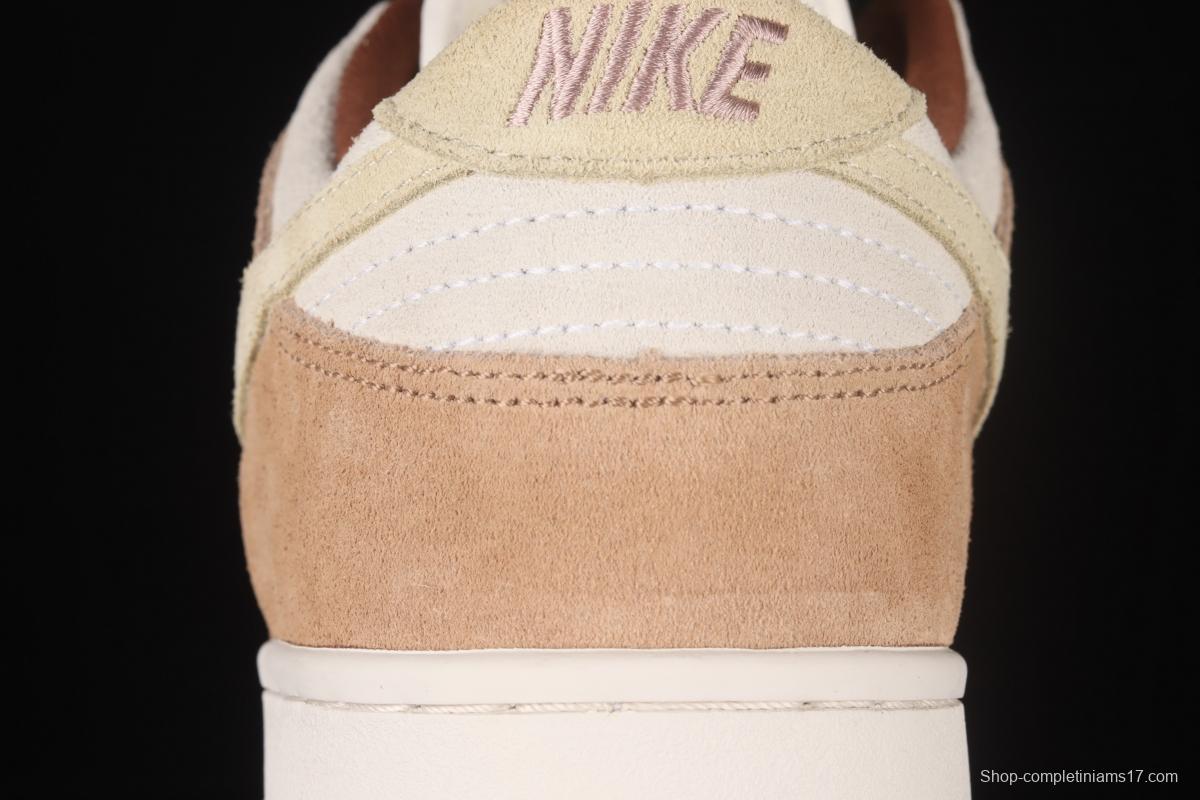 NIKE SB DUNK Low Prm milk brown SB buckle rebound fashion casual board shoes DD1390-100