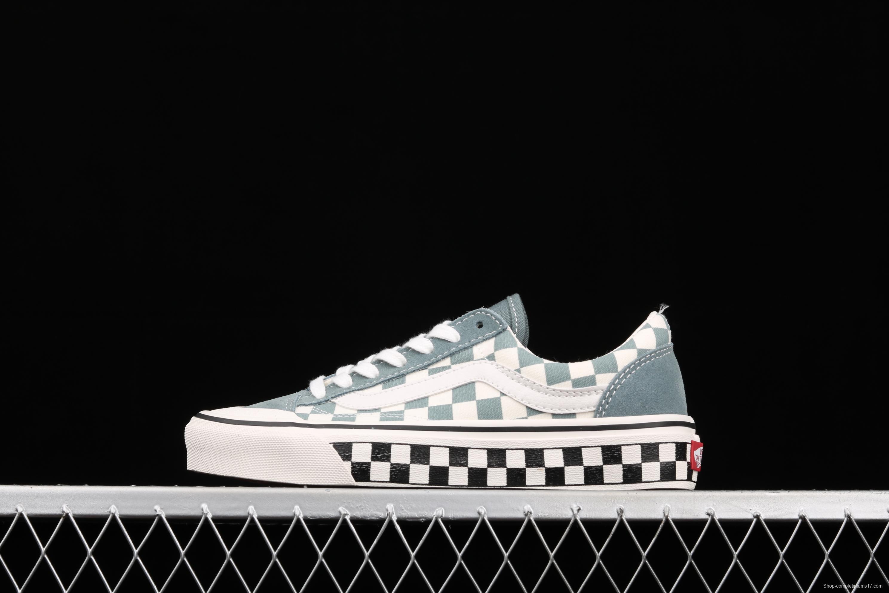 Vans Style 36 SF light blue checkerboard low-top casual board shoes VN0A3MVLY6H