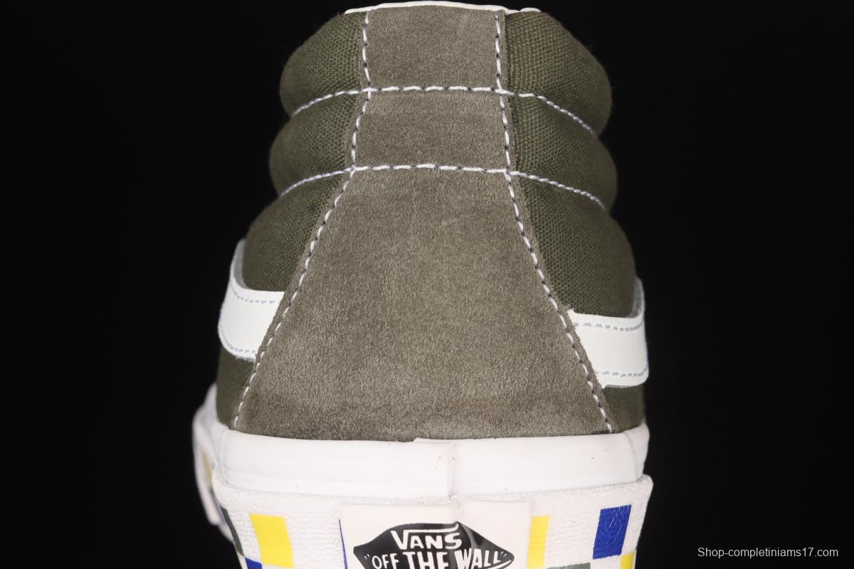 Vans SK8-Mid Reissue Vance squirrel green Zhongbang casual shoes VN0A391F2BM