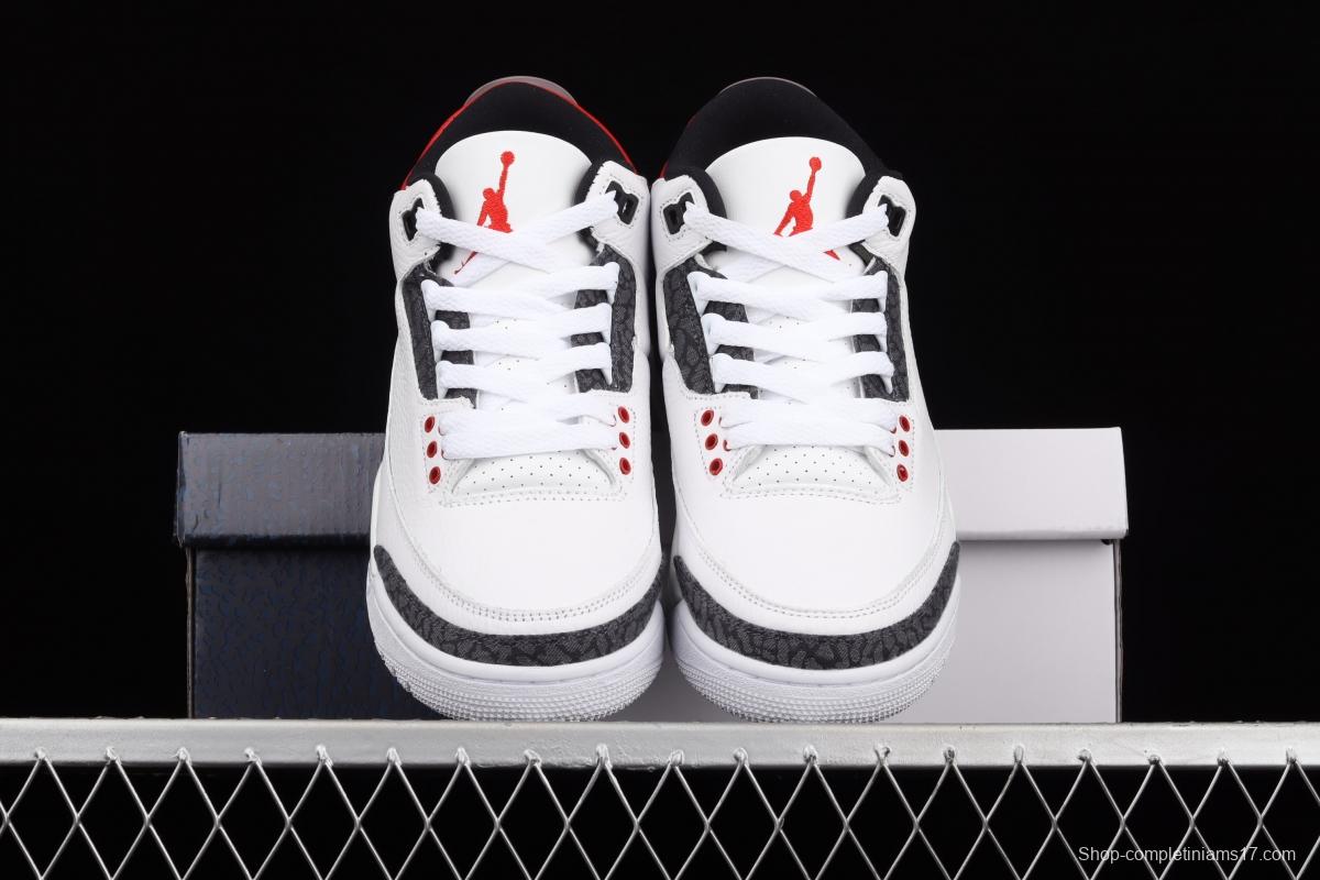 Air Jordan 3 SE DNM Fire Red AJ3 Joe 3 Flame Red Cowboy head layer genuine Standard CZ6431-100