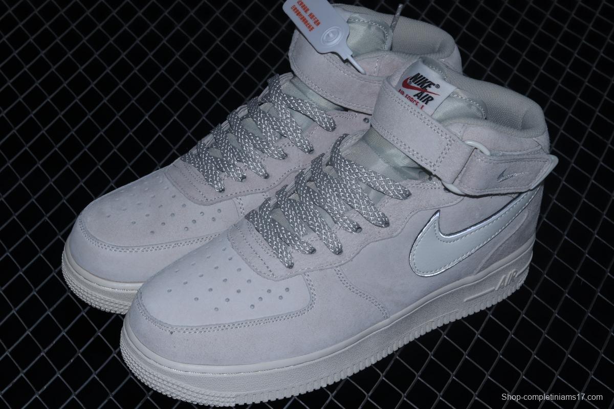 NIKE Air Force 11607 Mid 3M reflective medium-top casual board shoes AA1118-005