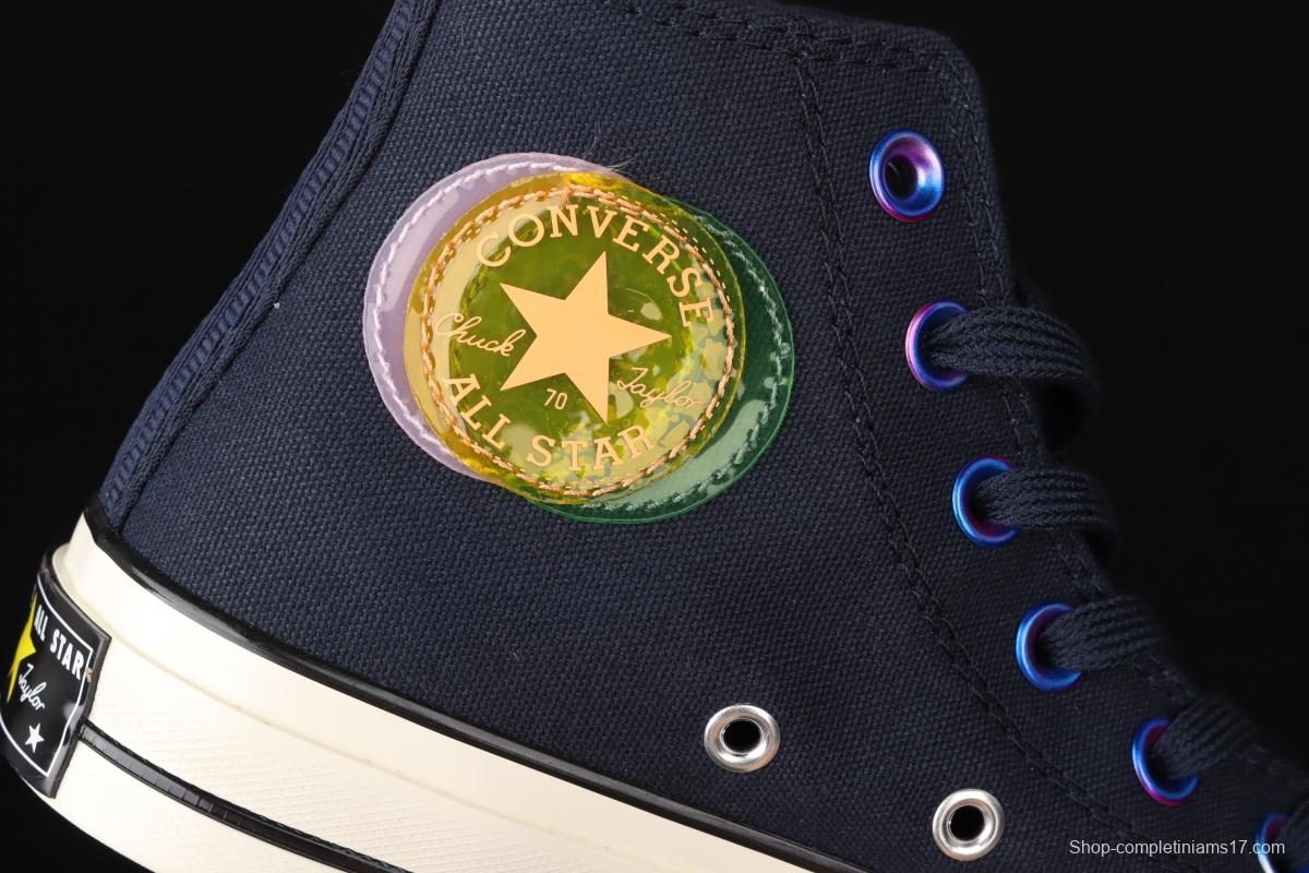 Converse 1970's soul city series Shanghai limited neon dark night blue high upper board shoes 170491C