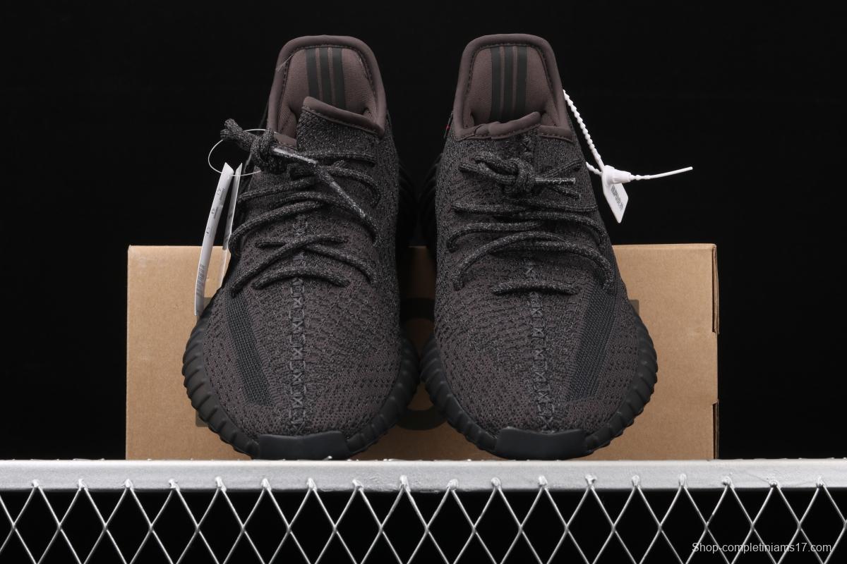 Adidas Yeezy 350 Boost V2 FU9007 Darth Coconut 350 second generation black sky star hollowed-out silk color BASF popcorn