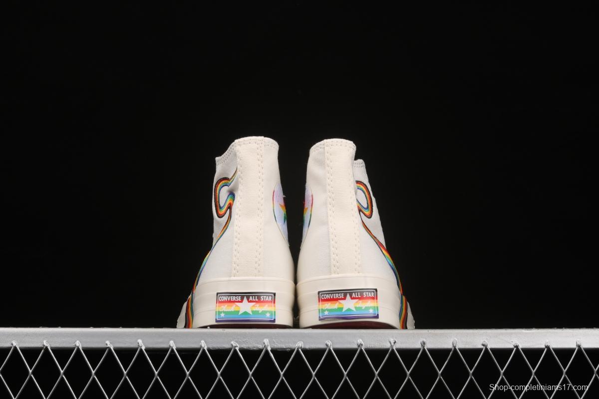 Converse Pride Chuck 70 rainbow color fashionable canvas shoes 170821C
