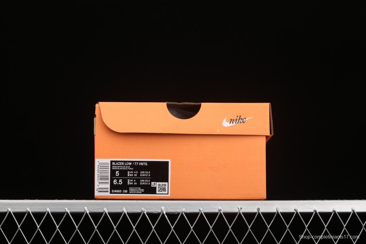 NIKE Blazer Mid'77 Vintage Trail Blazers canvas low-top casual board shoes DJ4665-100