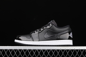 Air Jordan 1 Low ASW low-top all-Star patent leather black low-top basketball shoes DD1650-001