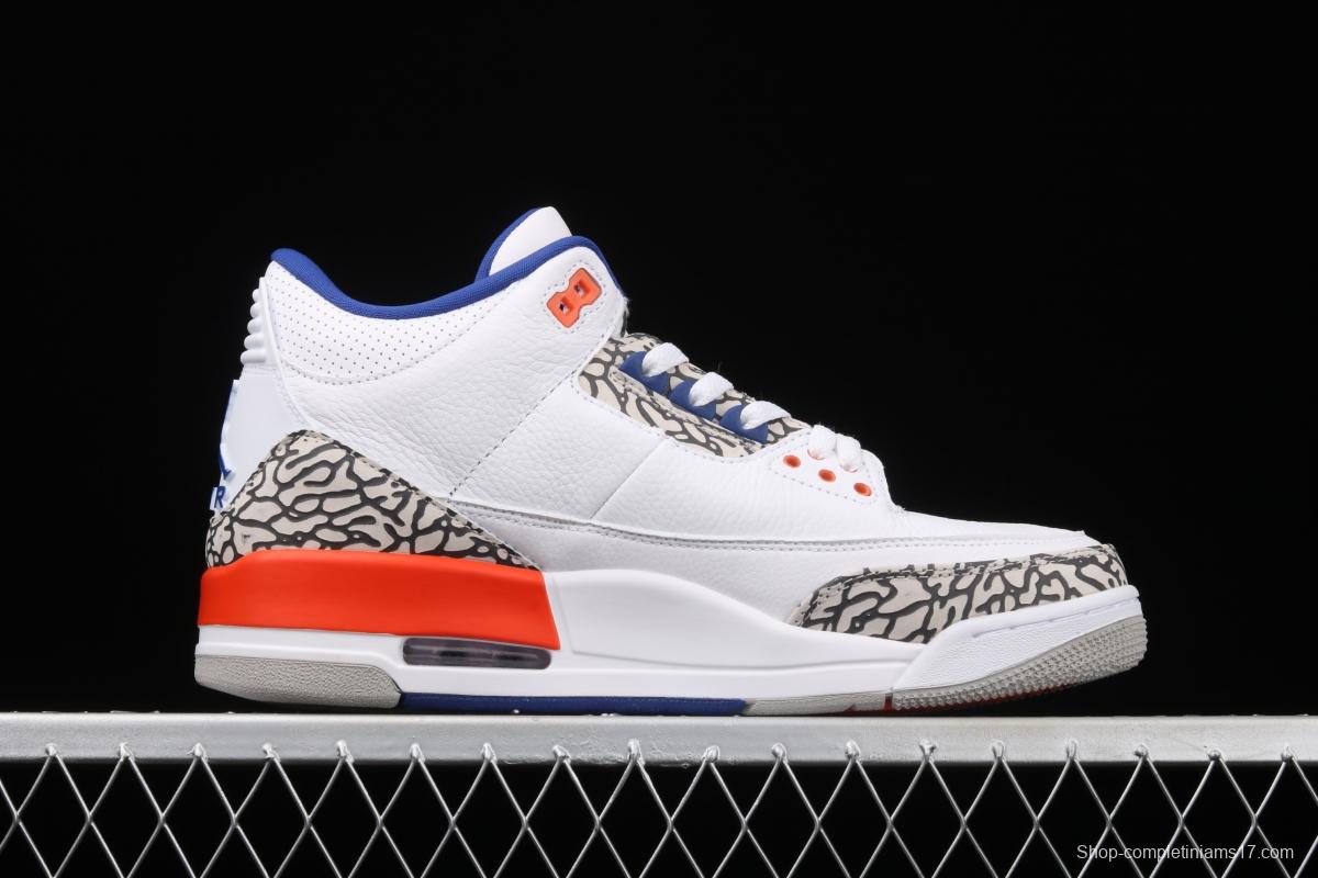 Air Jordan 3 Retro Knicks AJ3 Joe 3 Knicks color match 136064-148