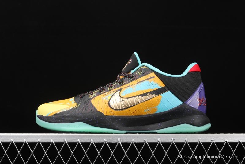 NIKE Zoom Kobe 5 Protro Kobe Bryant 5 Masters Road low-gang sports basketball shoes 386647-700