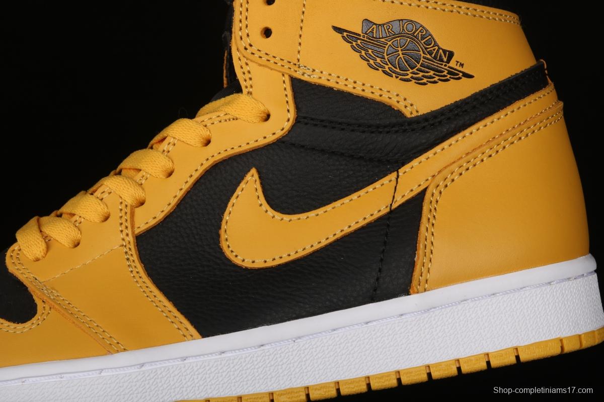 Air Jordan 1 High OG Pollen black and yellow 555088-701