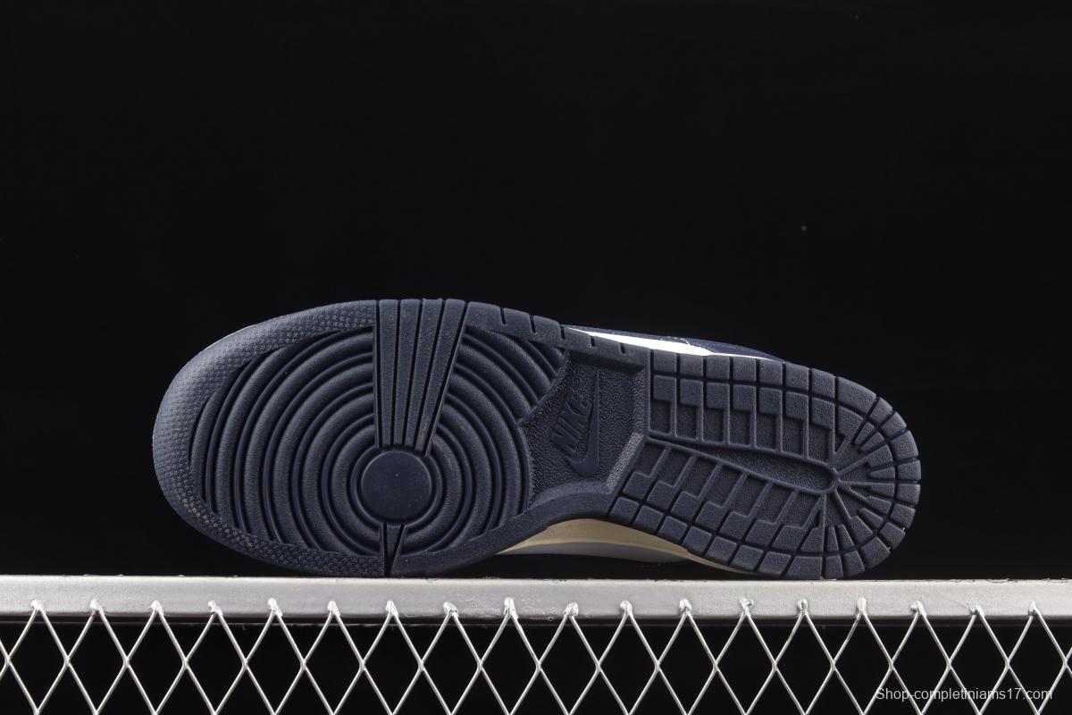 NIKE SB DUNK Low Navy Blue navy blue color SB buckle rebound fashion casual board shoes DD1503-115