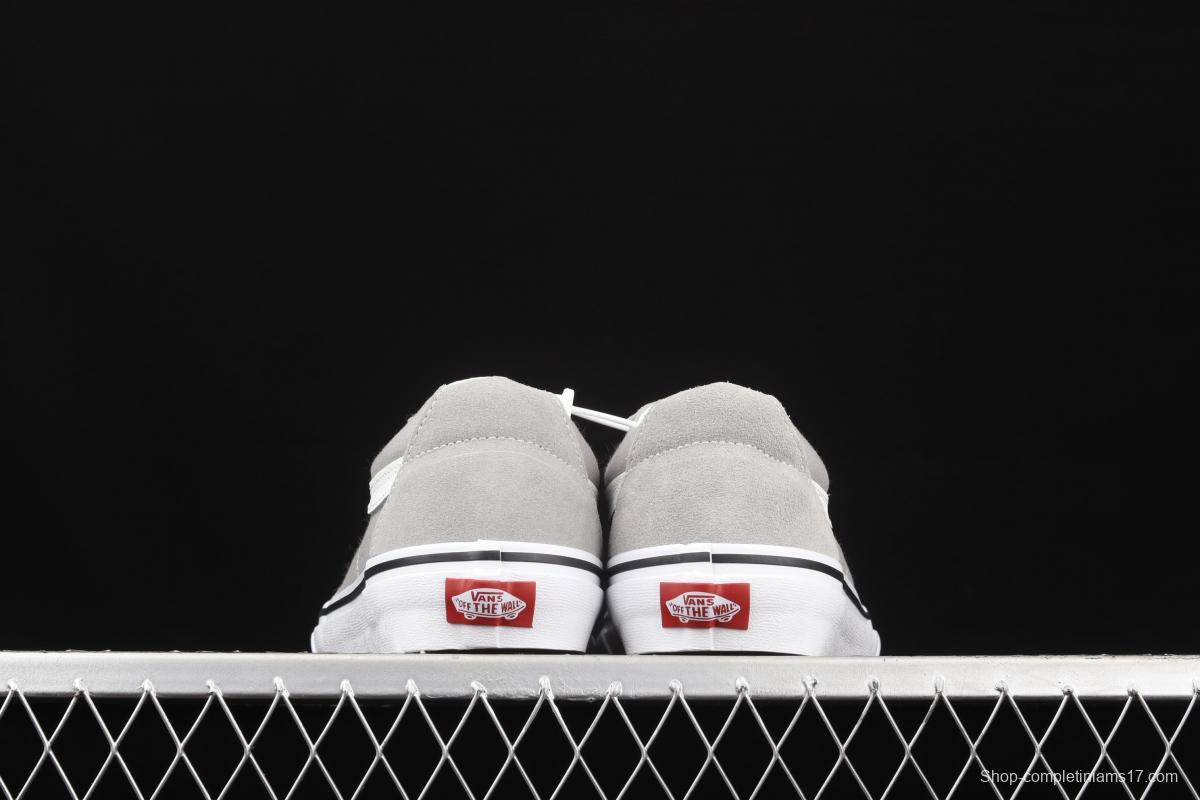 Vans SK8-Low gray side stripes low-side professional skateboard shoes VN0A4UUKIYP