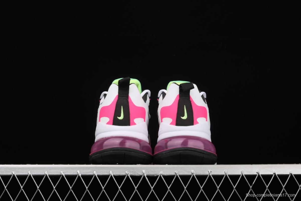 NIKE Air Max 270React new high-frequency mesh function half-palm air cushion cushioning running cloth shoes CJ0619-101