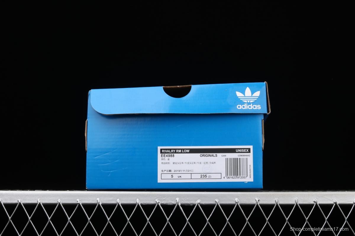 Adidas Rivalry RM Low Boost EE4988 stripes hit thick-soled popcorn casual board shoes