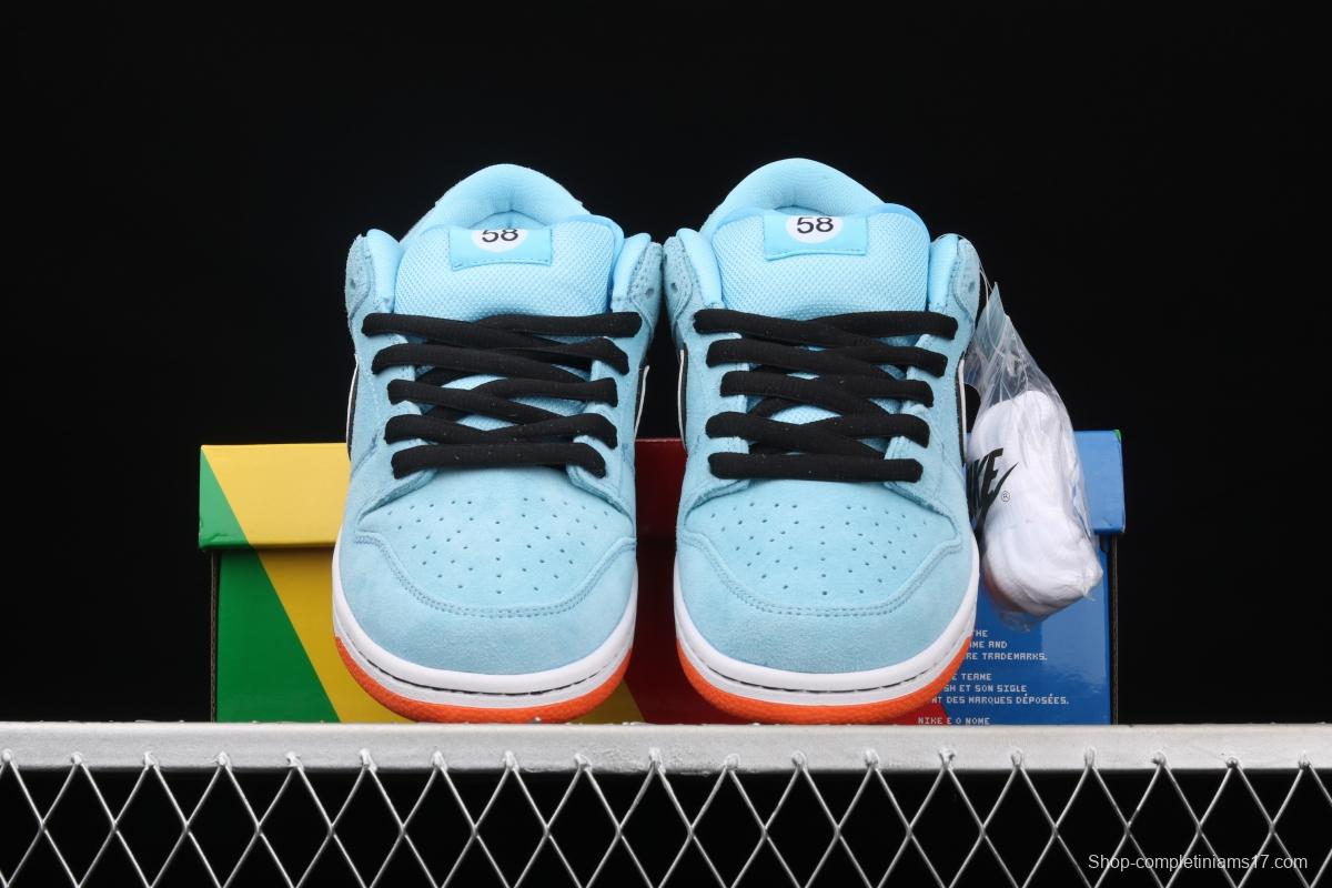 WE CLUB 58 x NIKE SB DUNK Low Pro Club 58 Gulf Slam Dunk Series low side leisure sports skateboard shoes BQ6817-401