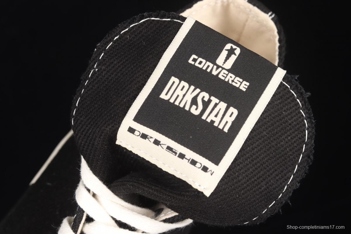 Converse x DRKSHDW international famous designer RickOwens launched a joint series of high-top casual board shoes A00130C.