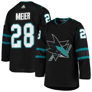 Women's Timo Meier Black Alternate Team Jersey