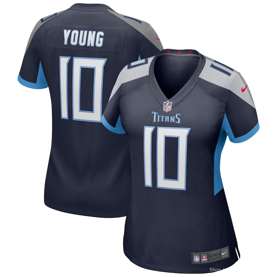 Women's Vince Young Navy Retired Player Limited Team Jersey