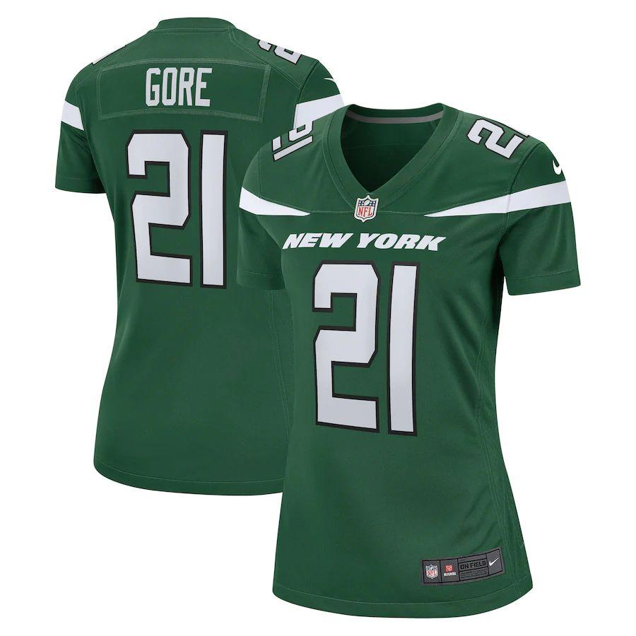 Women's Frank Gore Gotham Green Player Limited Team Jersey