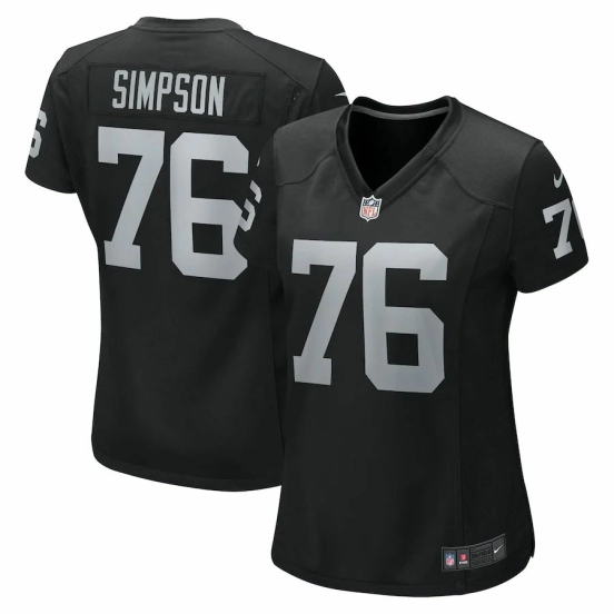 Women's John Simpson Black Player Limited Team Jersey