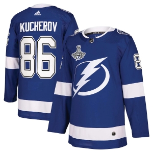 Women's Nikita Kucherov Blue 2020 Stanley Cup Champions Patch Team Jersey